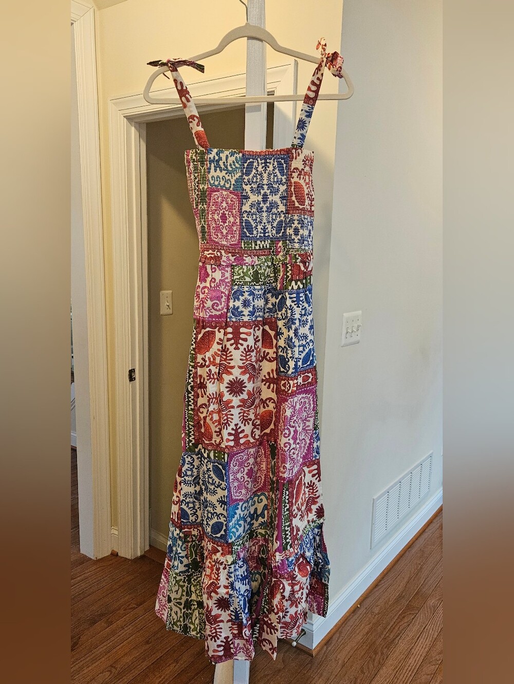 Bila Multicolor Patchwork Maxi Dress